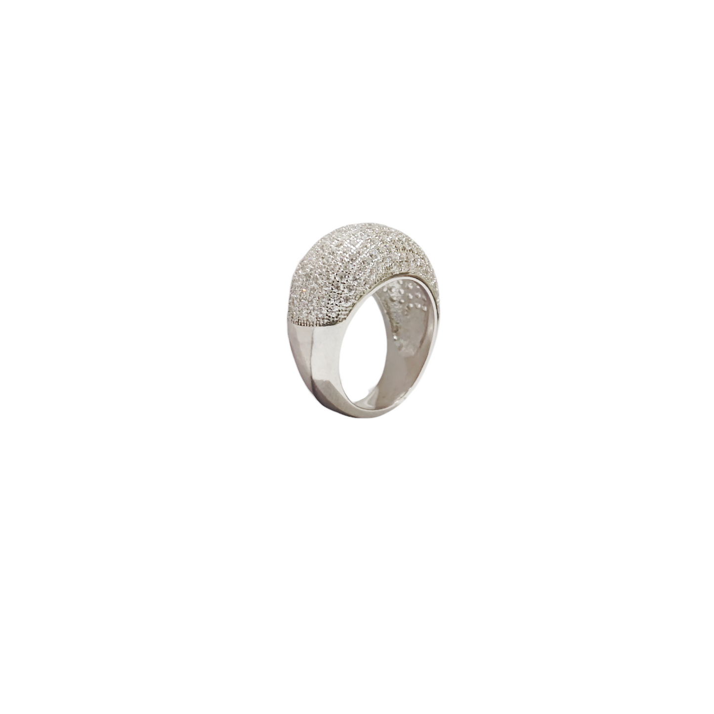 Silver Microsetting Classy Ring