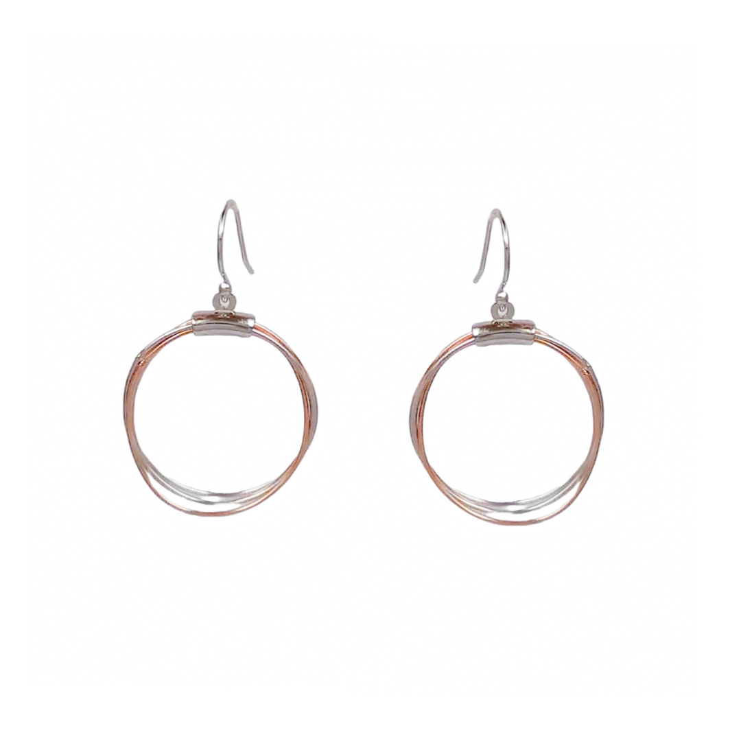 Rosegold Wired Hoops