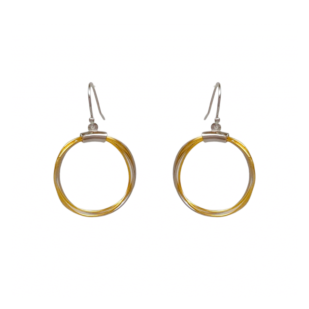 Gold Wired Hoops