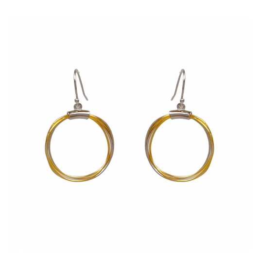 Gold Wired Hoops