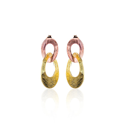 Twotone Tangled Earrings