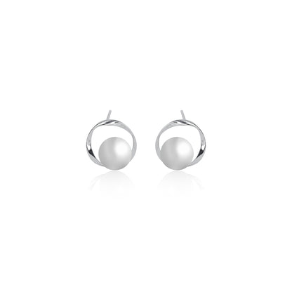 Pearl Studs Silver
