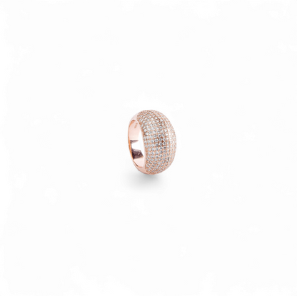 Rosegold Microsetting Classy Ring