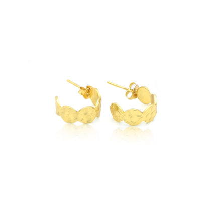 Sculpted Huggie Earrings