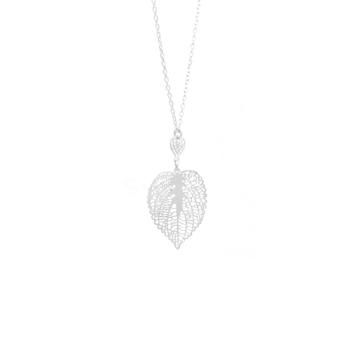 Silver Leaf Pendant Chain