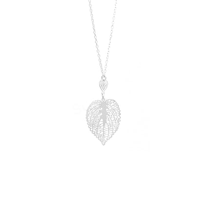 Silver Leaf Pendant Chain