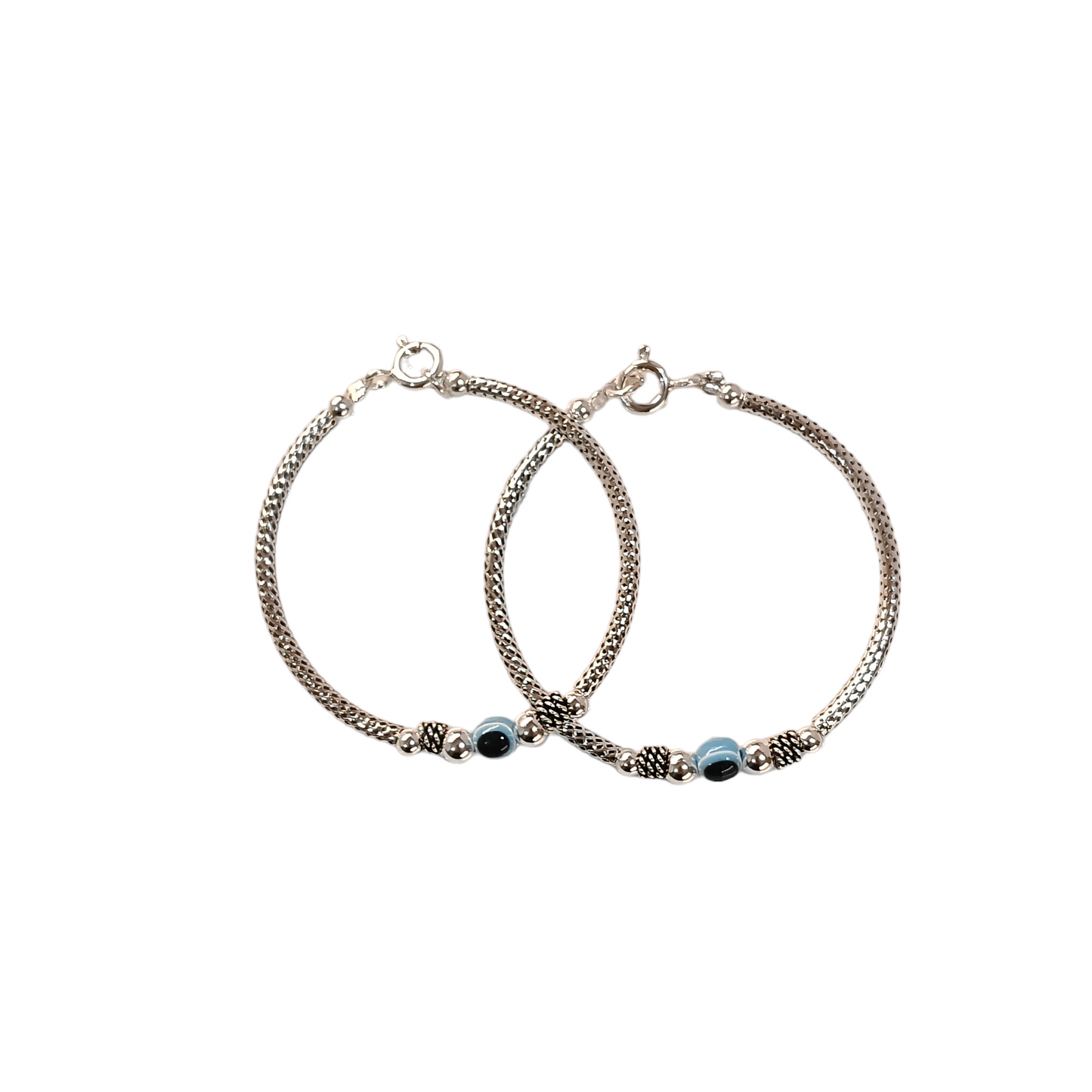 Evil Eye Silver Baby Bracelet