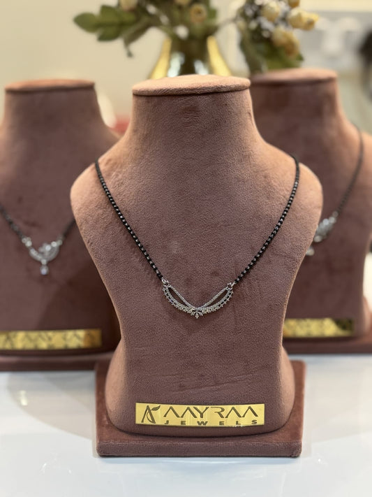 CZ Leaf Mangalsutra