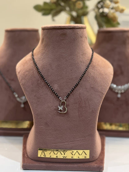 Heart Butterfly Mangalsutra