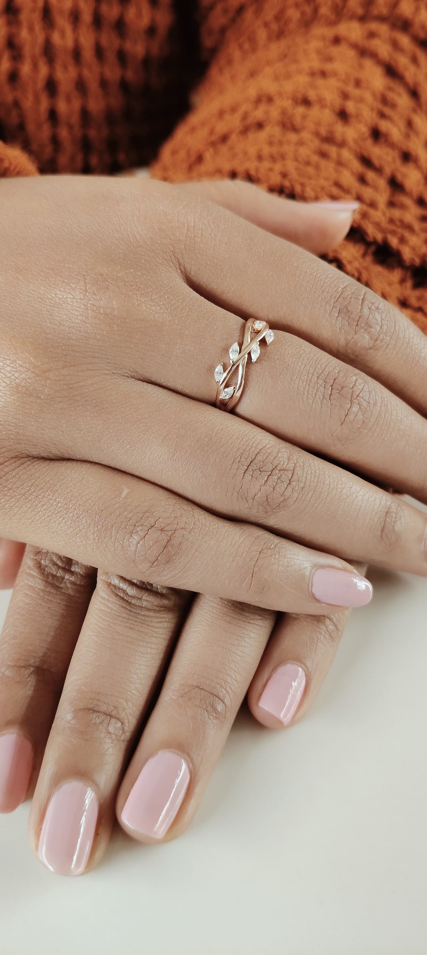 Leafy Silver Ring (RGS)(W)
