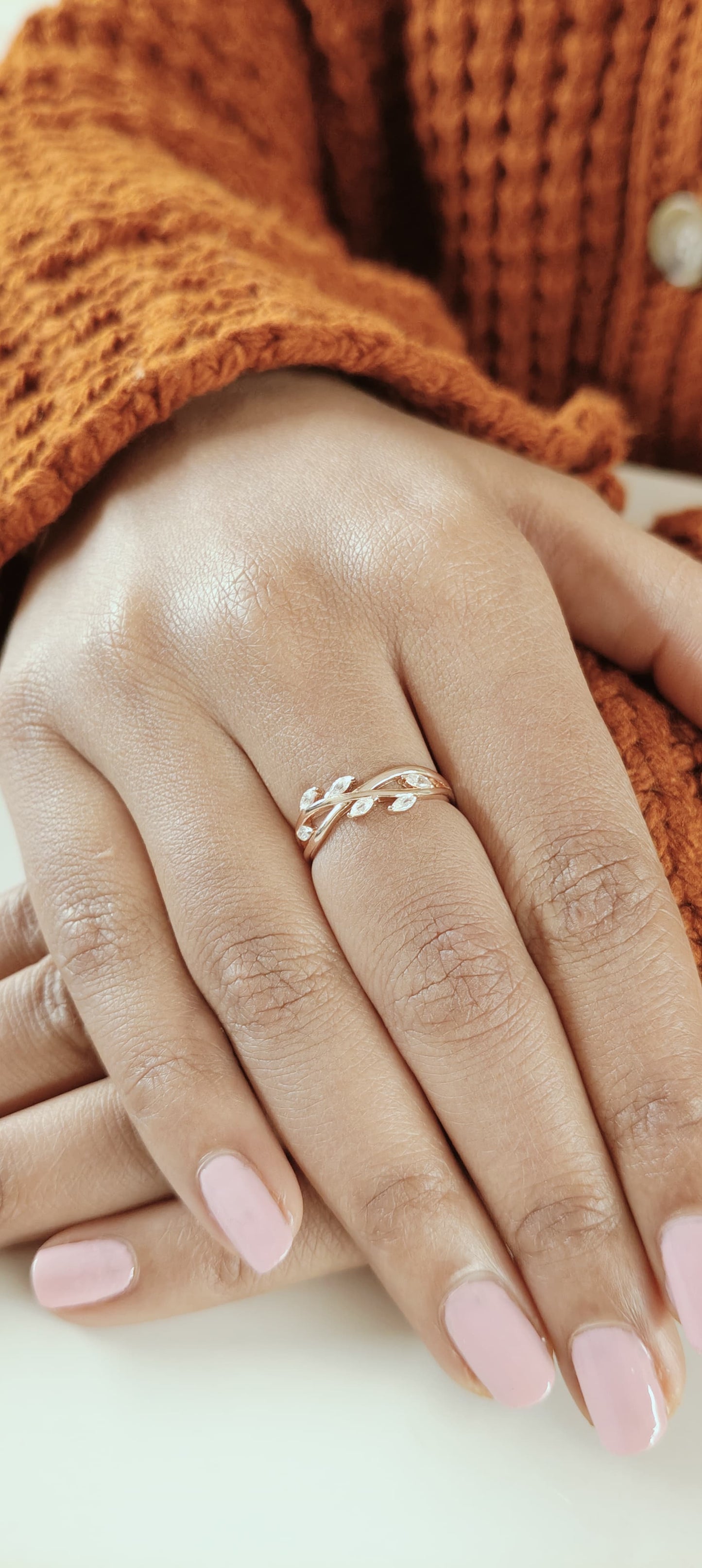 Leafy Silver Ring (RGS)(W)