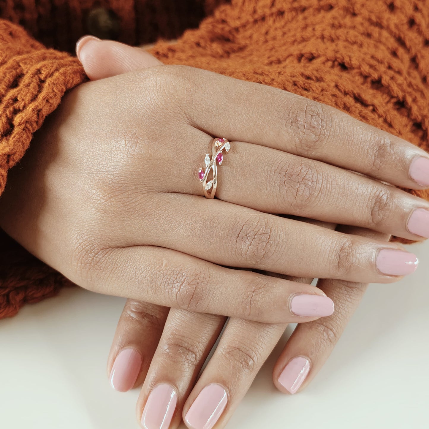 Leafy Silver Ring (RGS)(P)