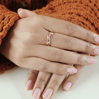 Leafy Silver Ring (RGS)(P)