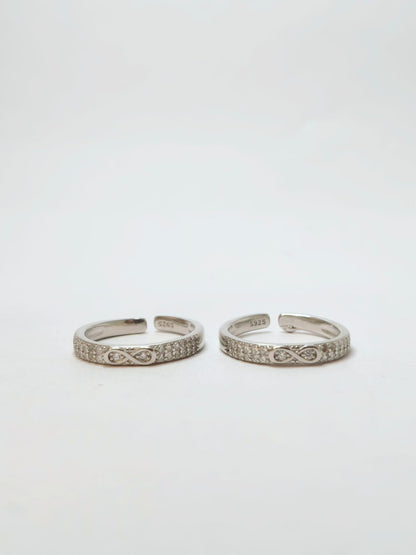CZ Infinty toe rings