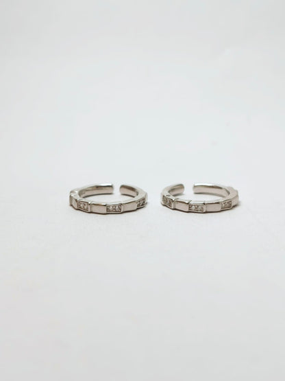 Blocks Band Toe ring
